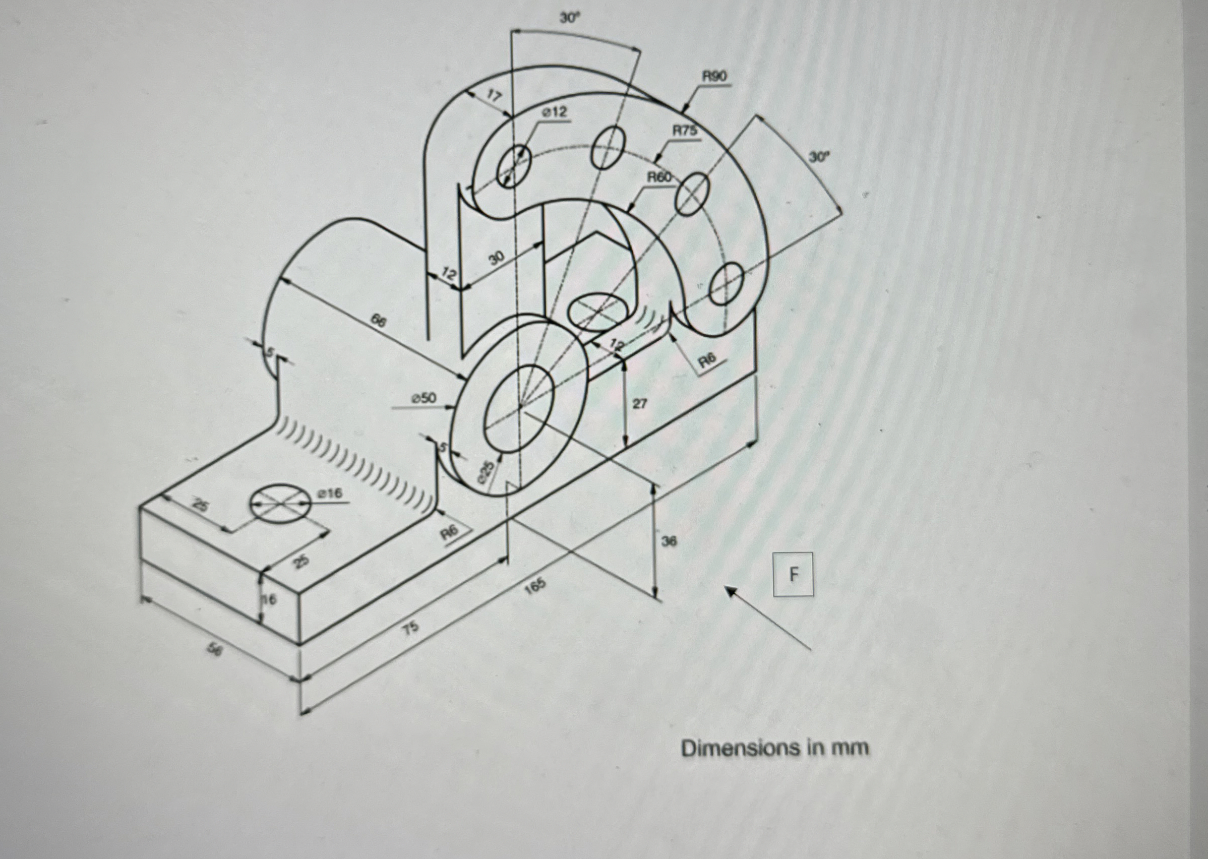 Draw the Front, Top, Left / Right views