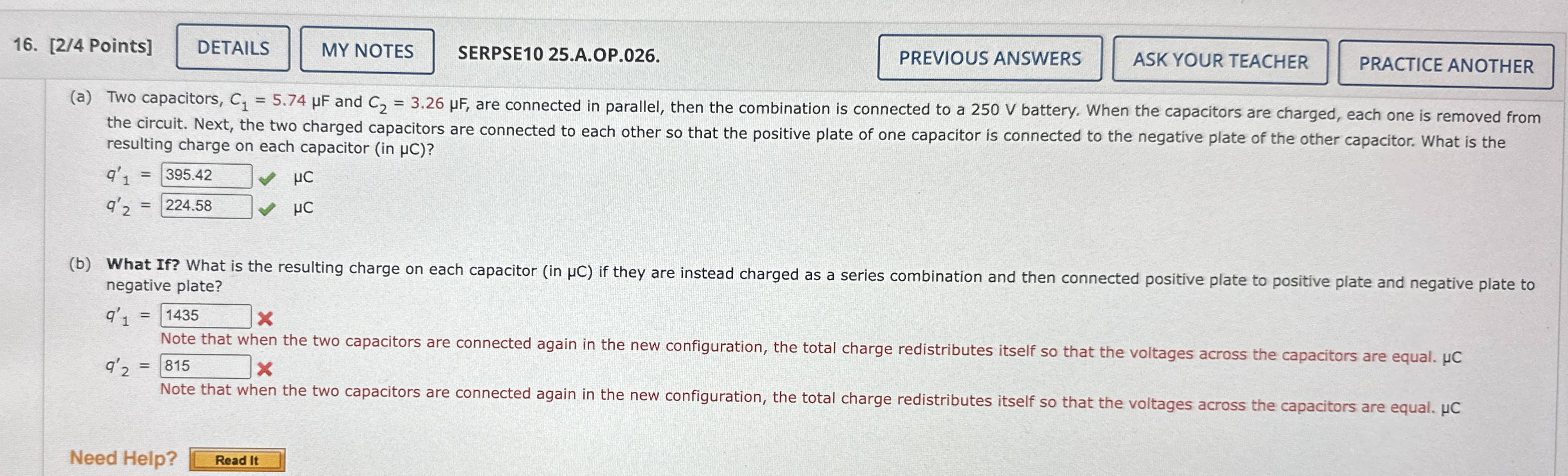 [ 2 / 4 Points ] SERPSE 1 0 2 5 . A . OP . 0 2 6