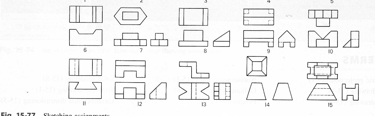 i need help with 9 - 1 5 drawing isometric