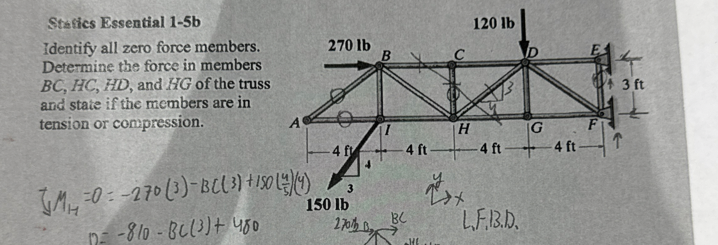 Starics Essential 1 - 5 b Identify all zero force