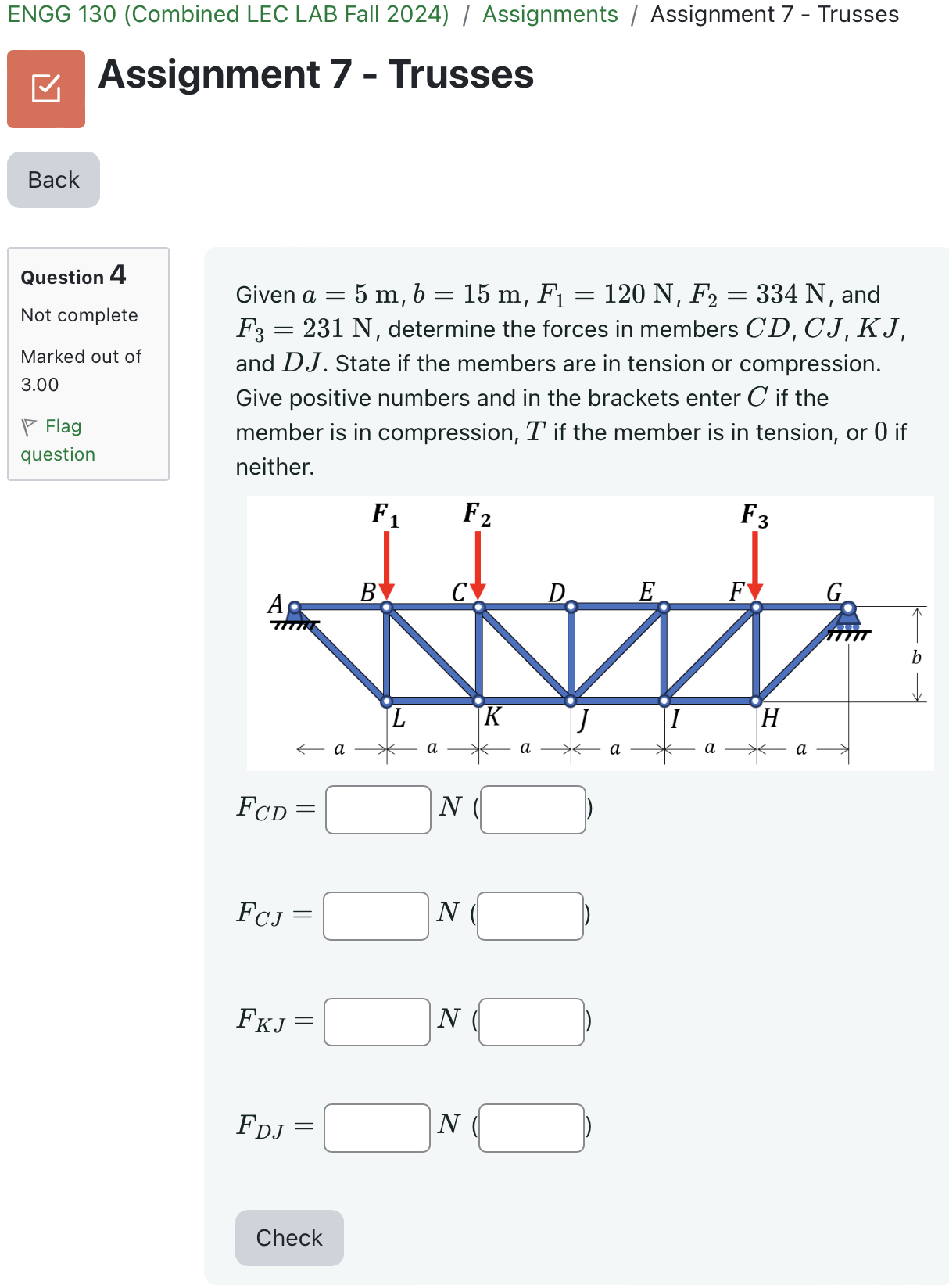 ENGG 1 3 0 ( Combined LEC LAB Fall 2 0 2 4 ) /