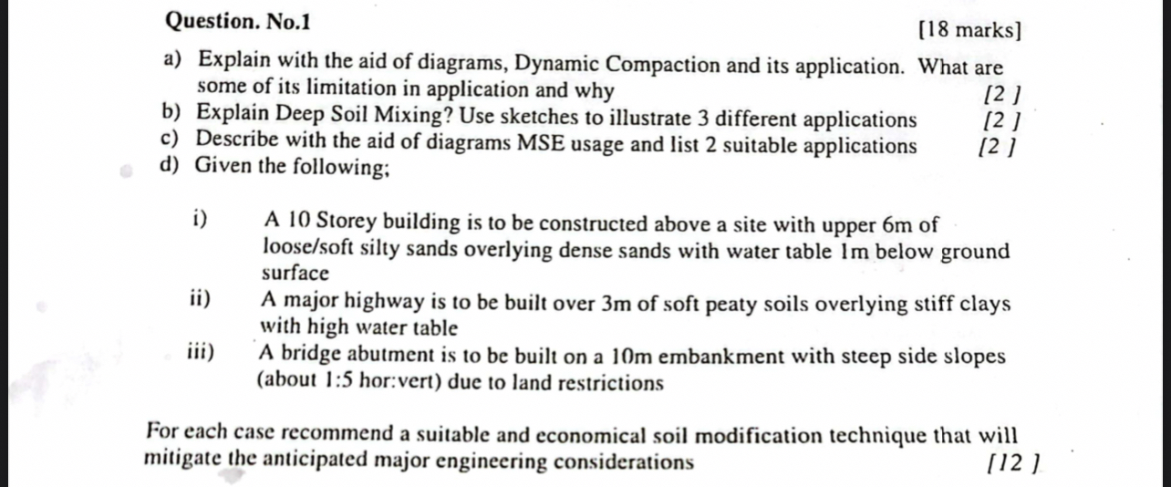 Question. No . 1 a ) Explain with the aid of