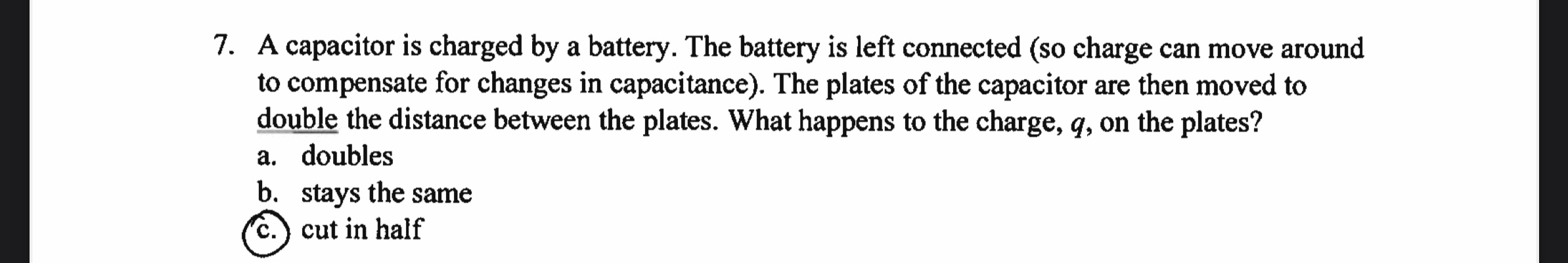 A spherical shell of radius of 9 . 0 cm carries a