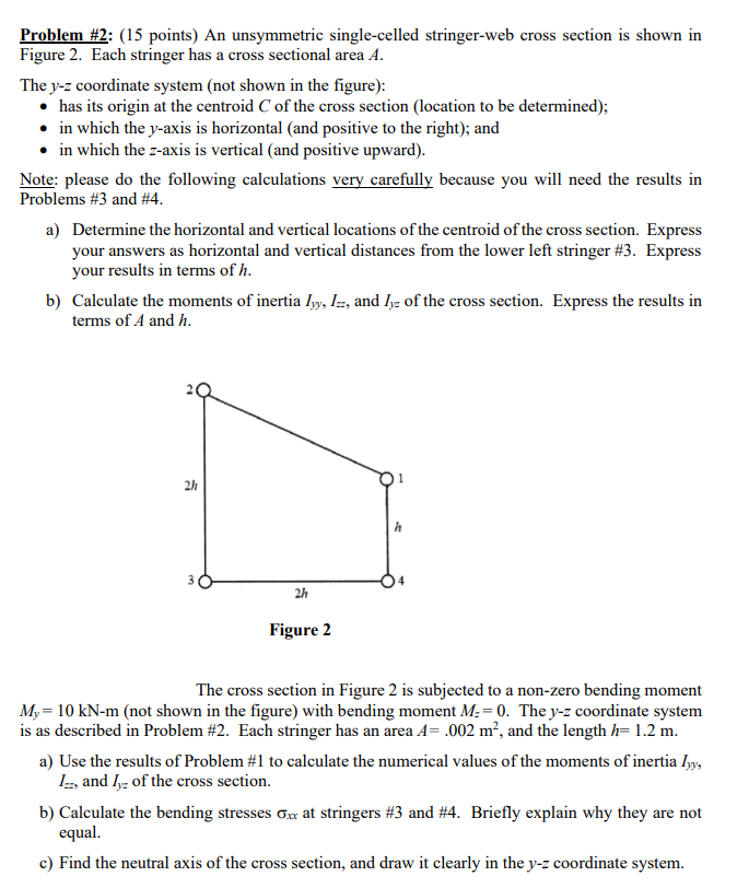 Problem # 2 : ( 1 5 points ) An unsymmetric