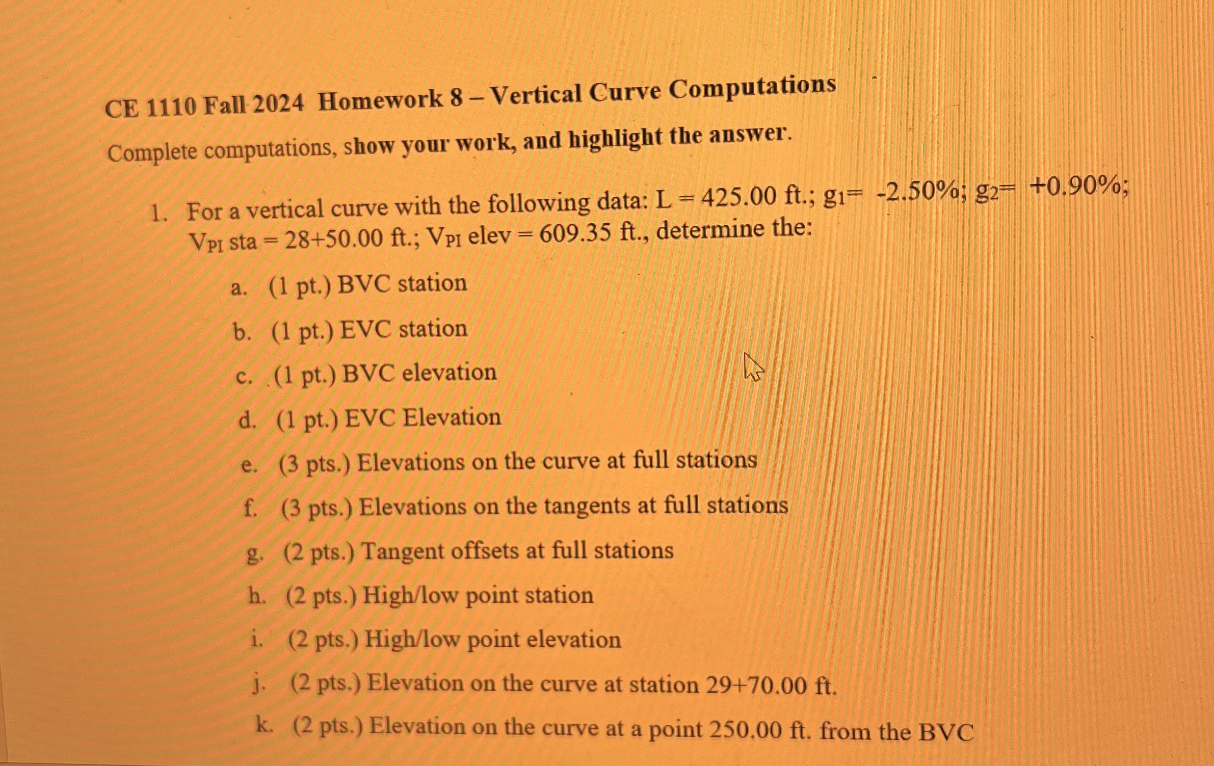 CE 1 1 1 0 Fall 2 0 2 4 Homework 8 - Vertical