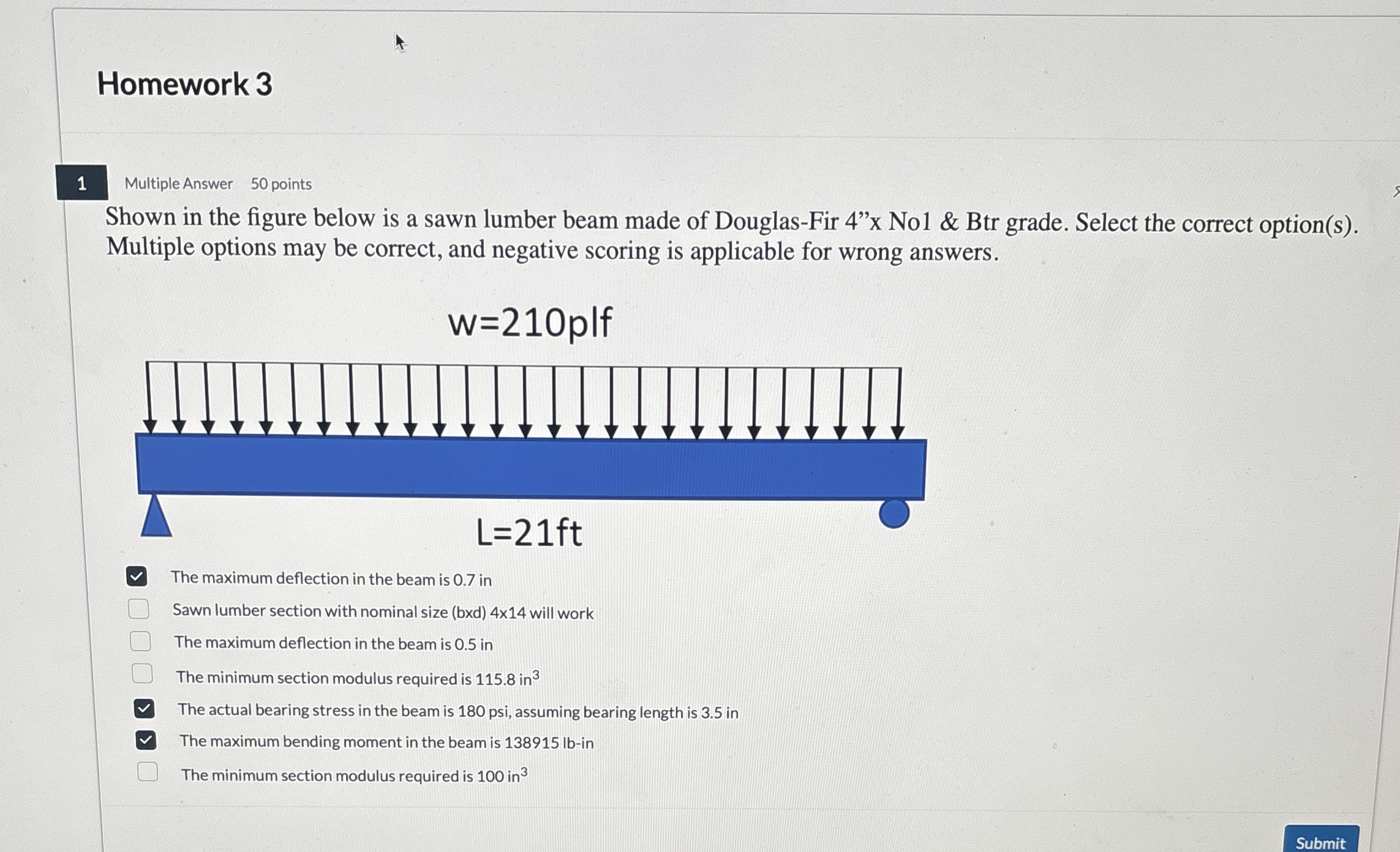 Homework 3 1 Multiple Answer 5 0 points Shown in