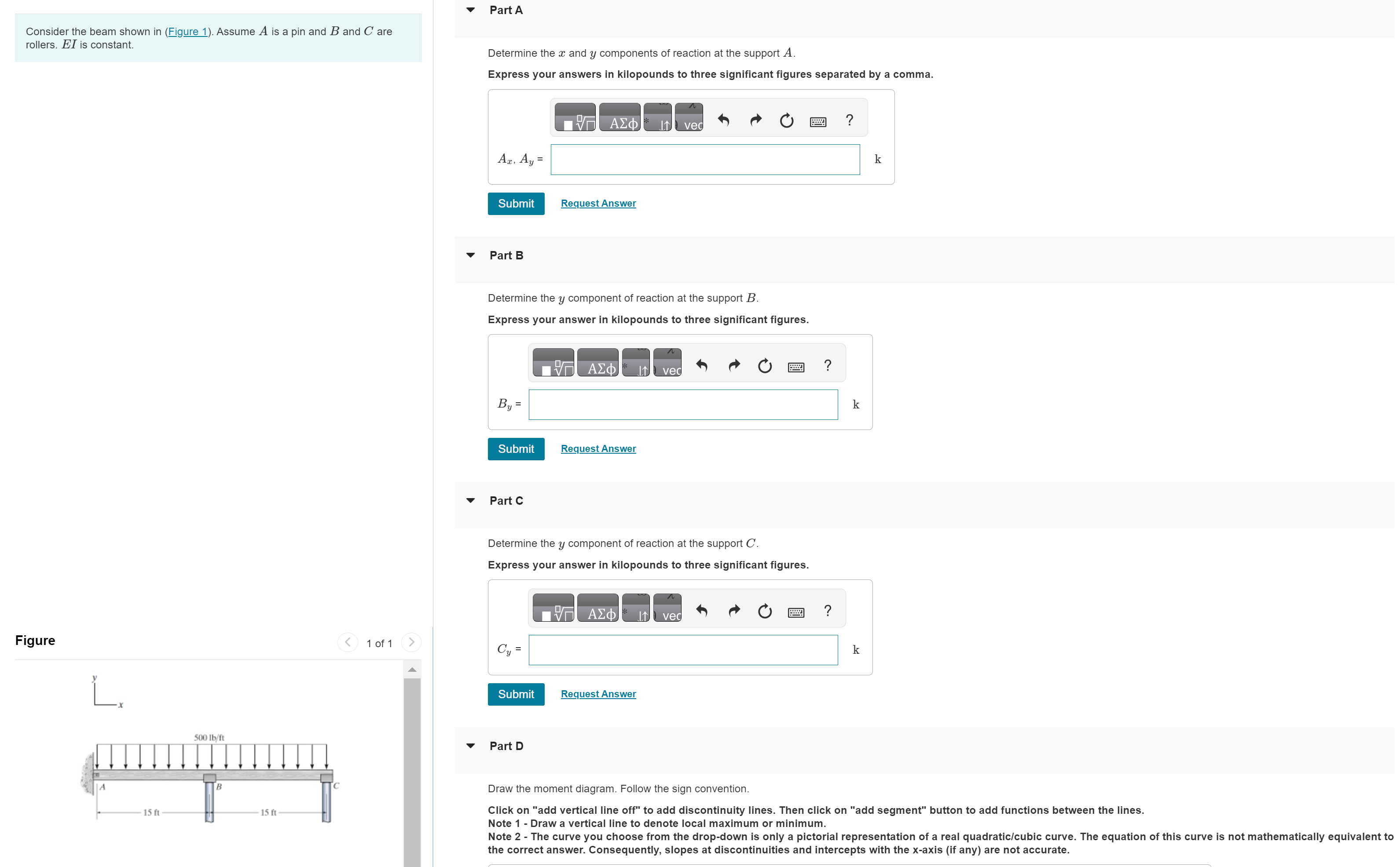 Consider the beam shown in ( Figure 1 ) . Assume