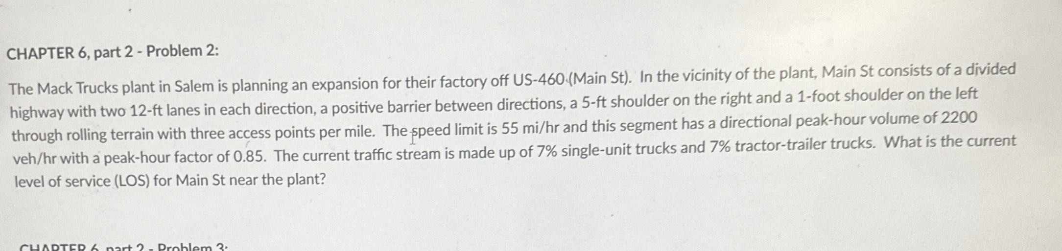 CHAPTER 6 , part 2 - Problem 2 : The Mack Trucks