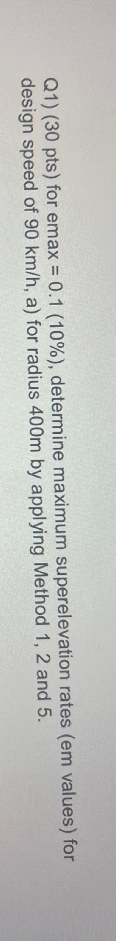 Q 1 ) ( 3 0 pts ) for emax = 0 . 1 ( 1 0 % ) ,