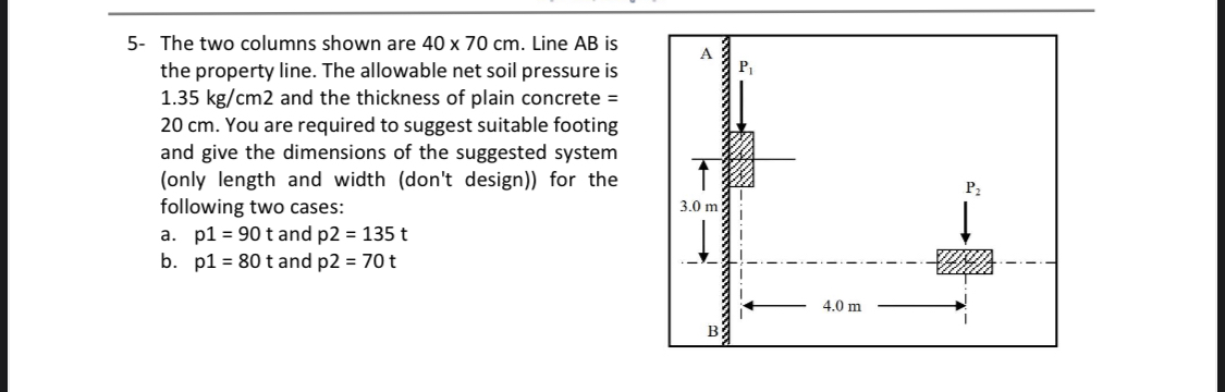 5 - The two columns shown are 4 0 7 0 c m . Line
