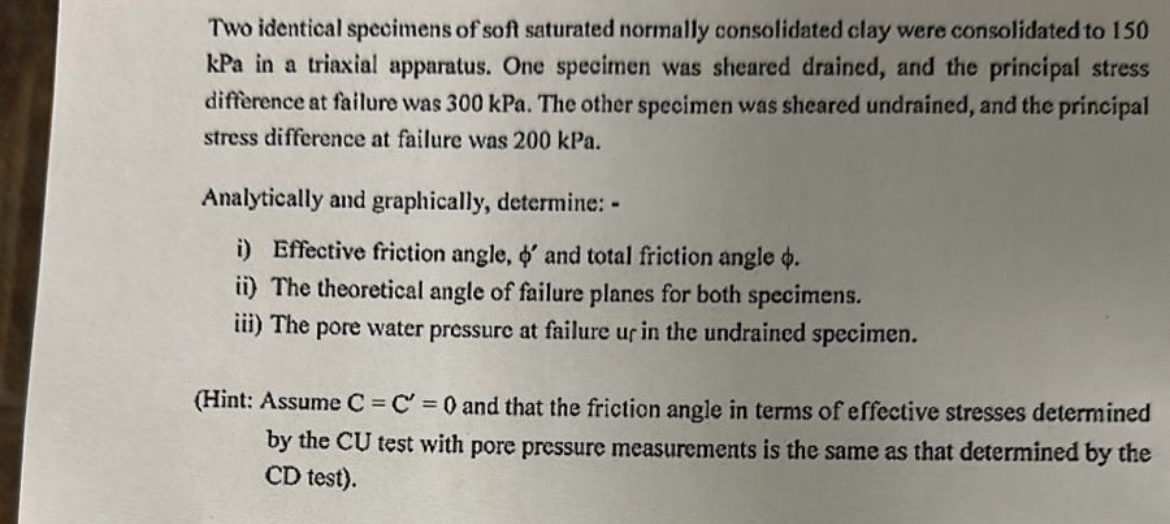 Two identical specimens of soft saturated