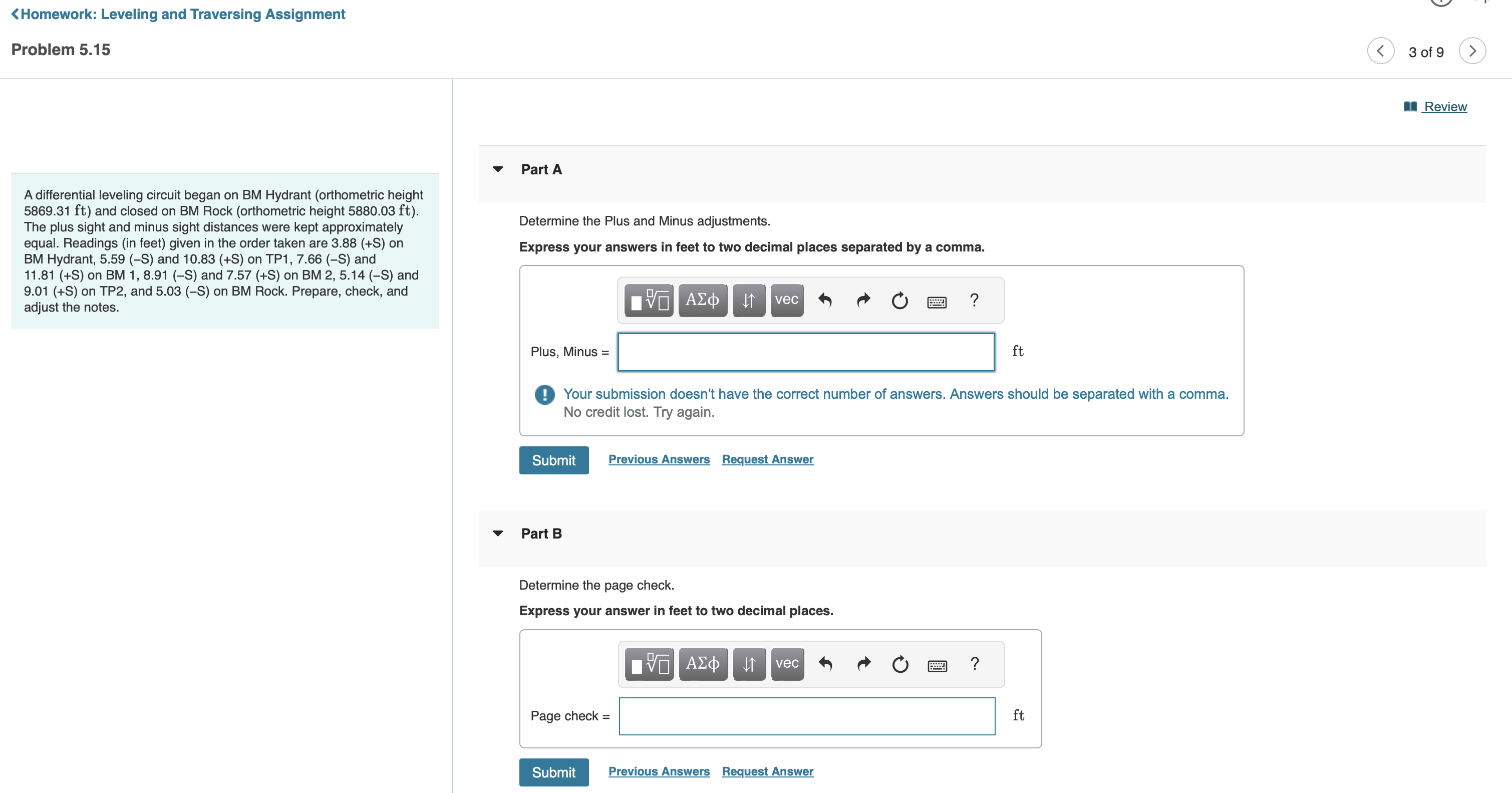 Problem 5 . 1 5 Part A Determine the Plus and