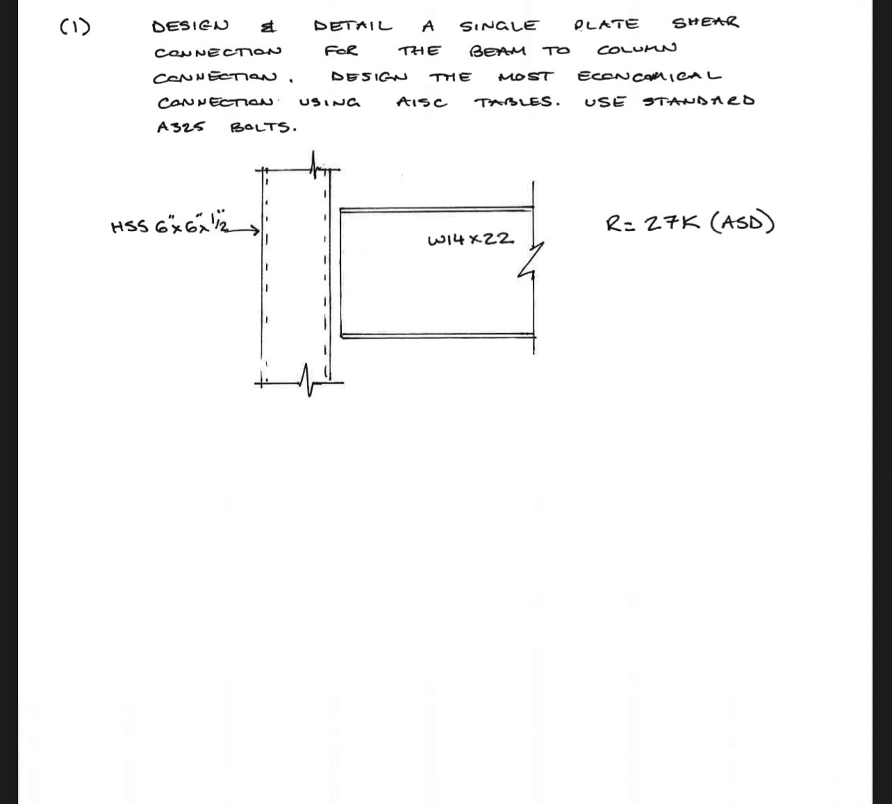 Answer using aisc 1 5 th edition ( 1 ) DESIEN &