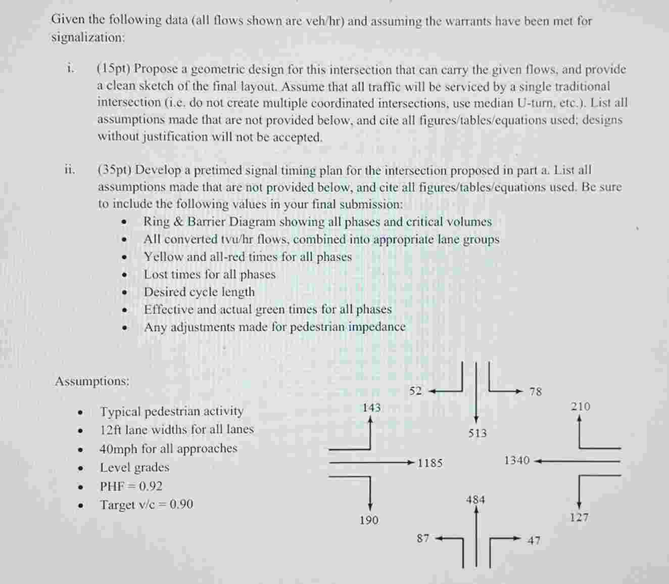 Given the following data ( all flows shown are