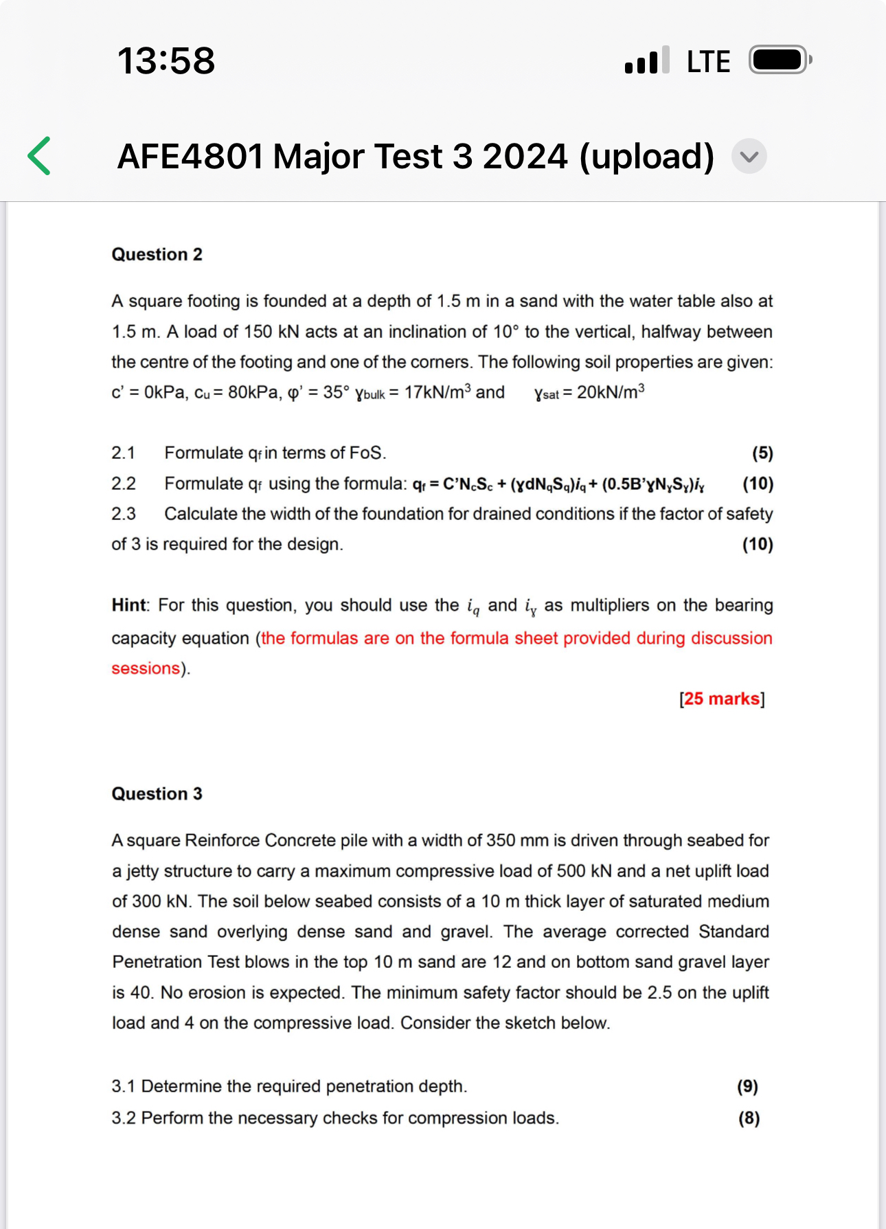1 3 : 5 8 * I LTE AFE 4 8 0 1 Major Test 3 2 0 2