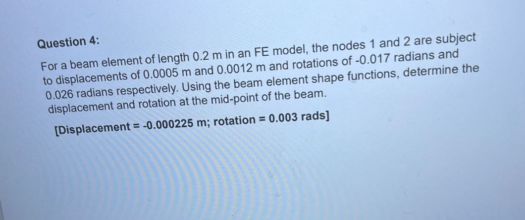 Hello please ( Hand calculation only )