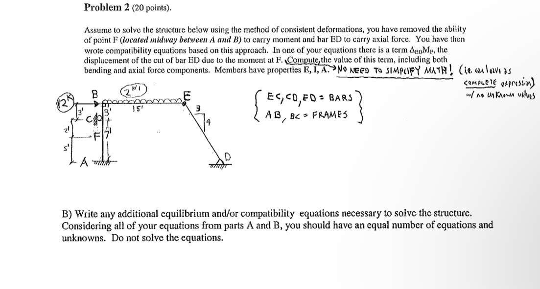 Problem 2 ( 2 0 points ) . Assume to solve the