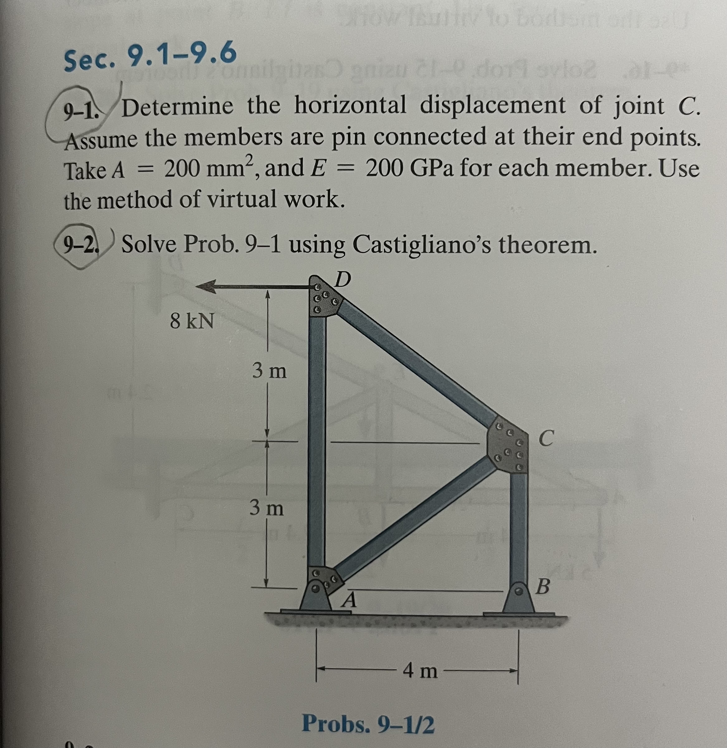 Sec. 9 . 1 - 9 . 6 9 - 1 . Determine the