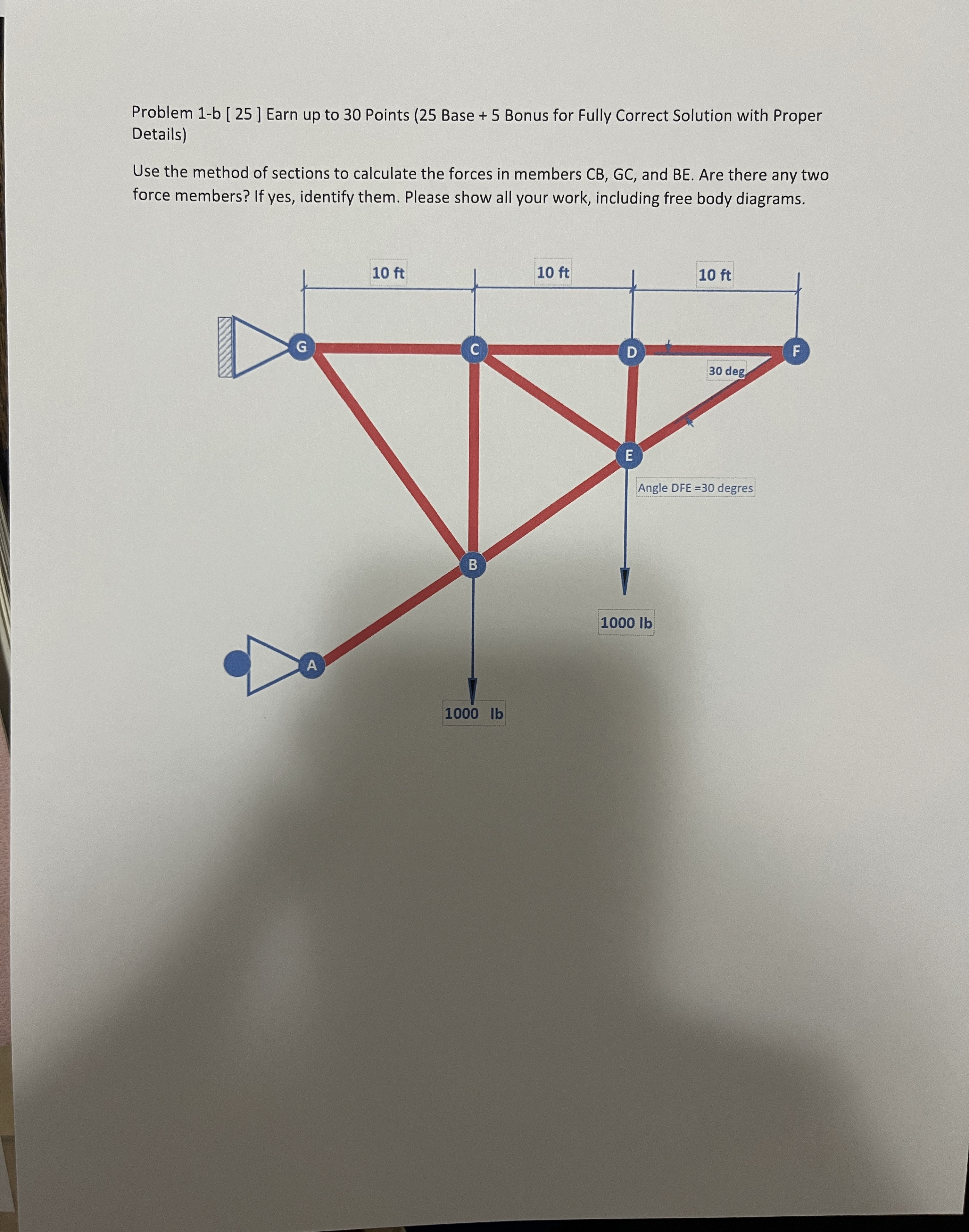 Problem 1 - b [ 2 5 ] Earn up to 3 0 Points ( 2 5