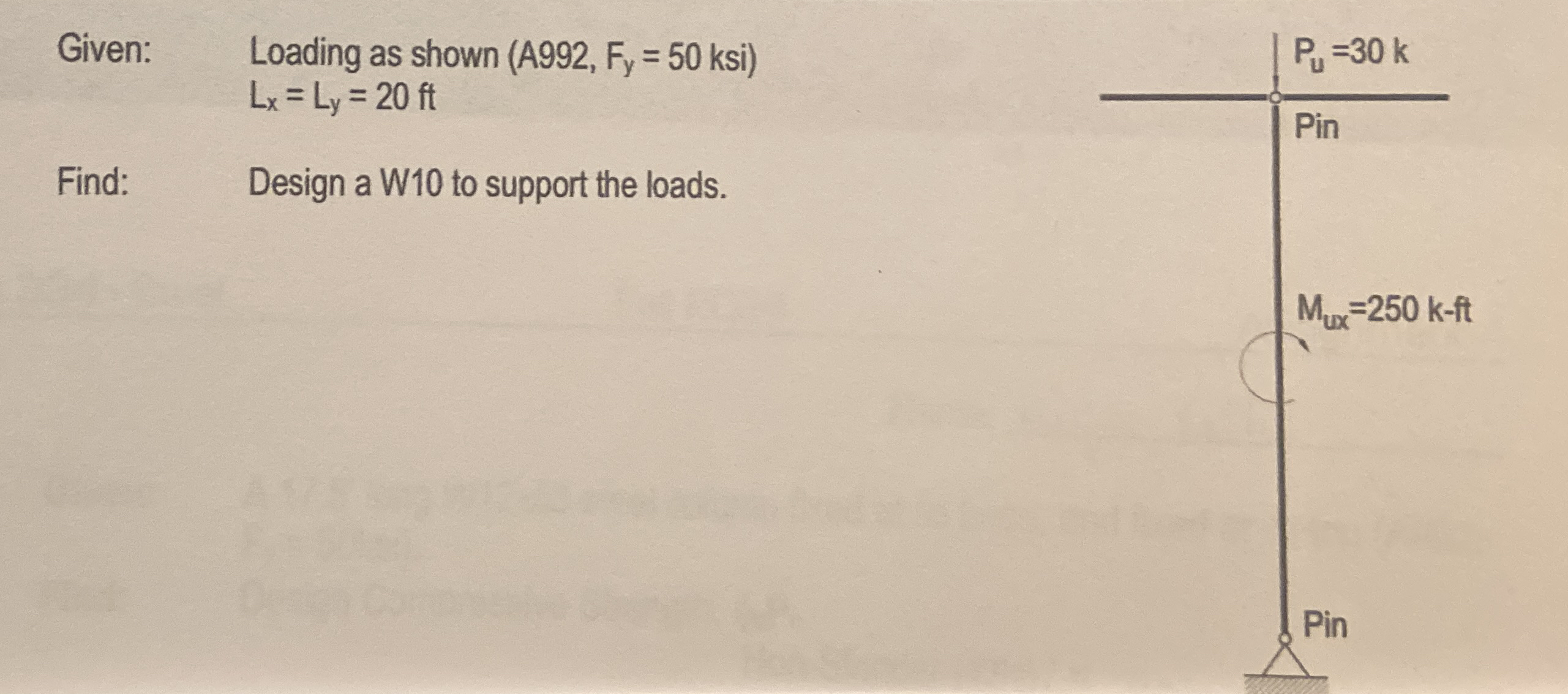 Given: , Loading as shown ( A 9 9 2 , ( : F y = 5