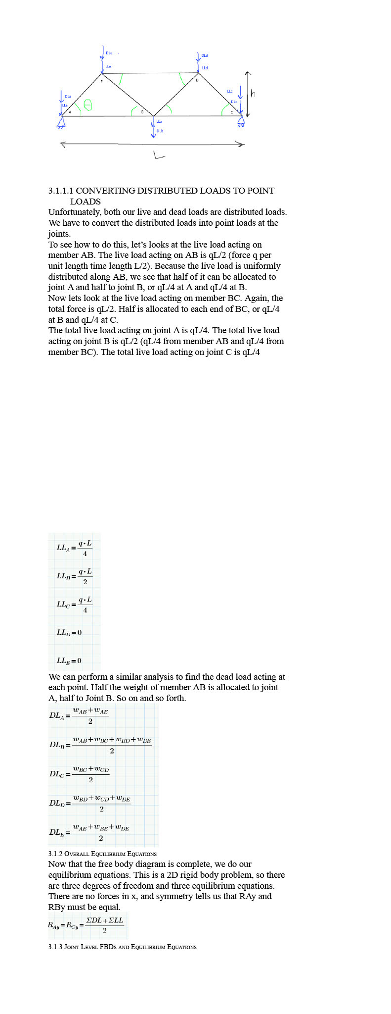 3 . 1 . 1 . 1 CONVERTING DISTRIBUTED LOADS TO