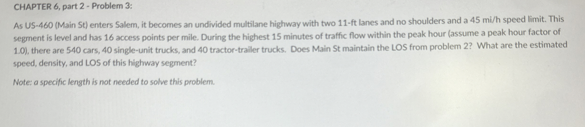 CHAPTER 6 , part 2 - Problem 3 : As US - 4 6 0 (