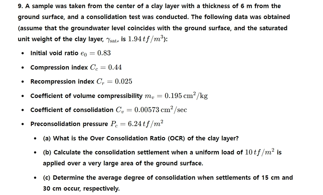 Problem 1 . . A sample was taken from the center