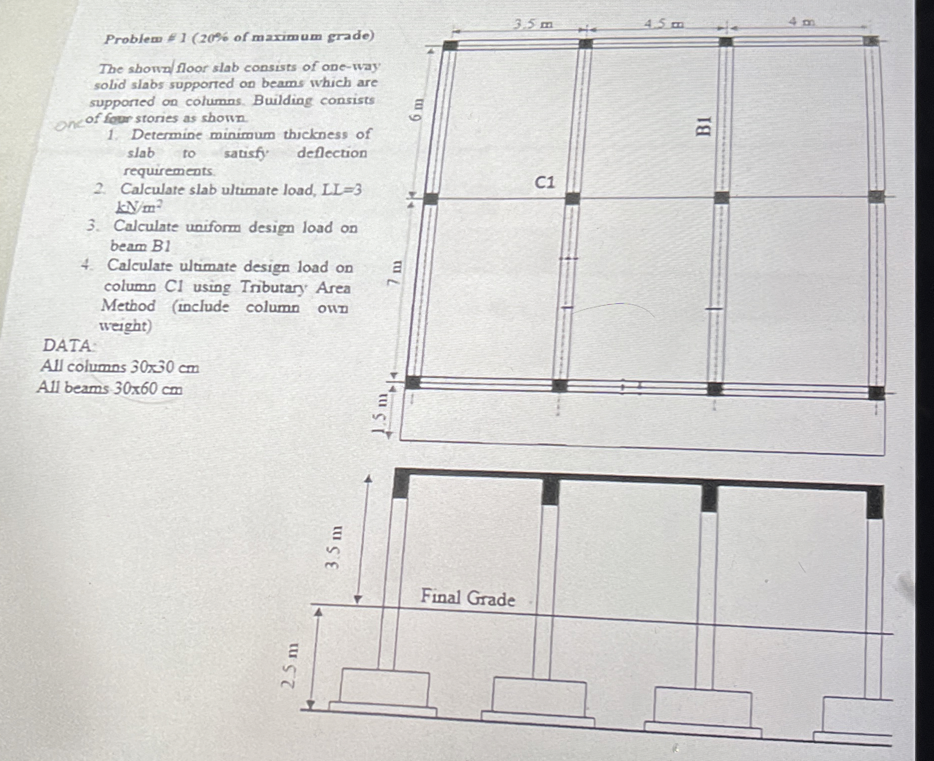 Problem - = 1 ( 2 0 % of maximum grade ) The