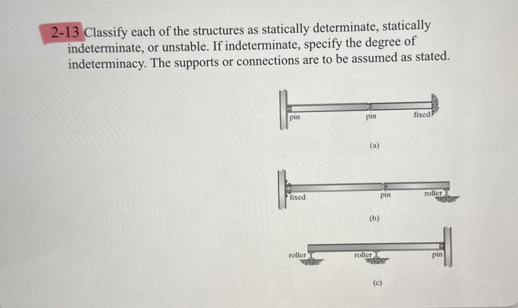 2 - 1 3 Classify each of the structures as