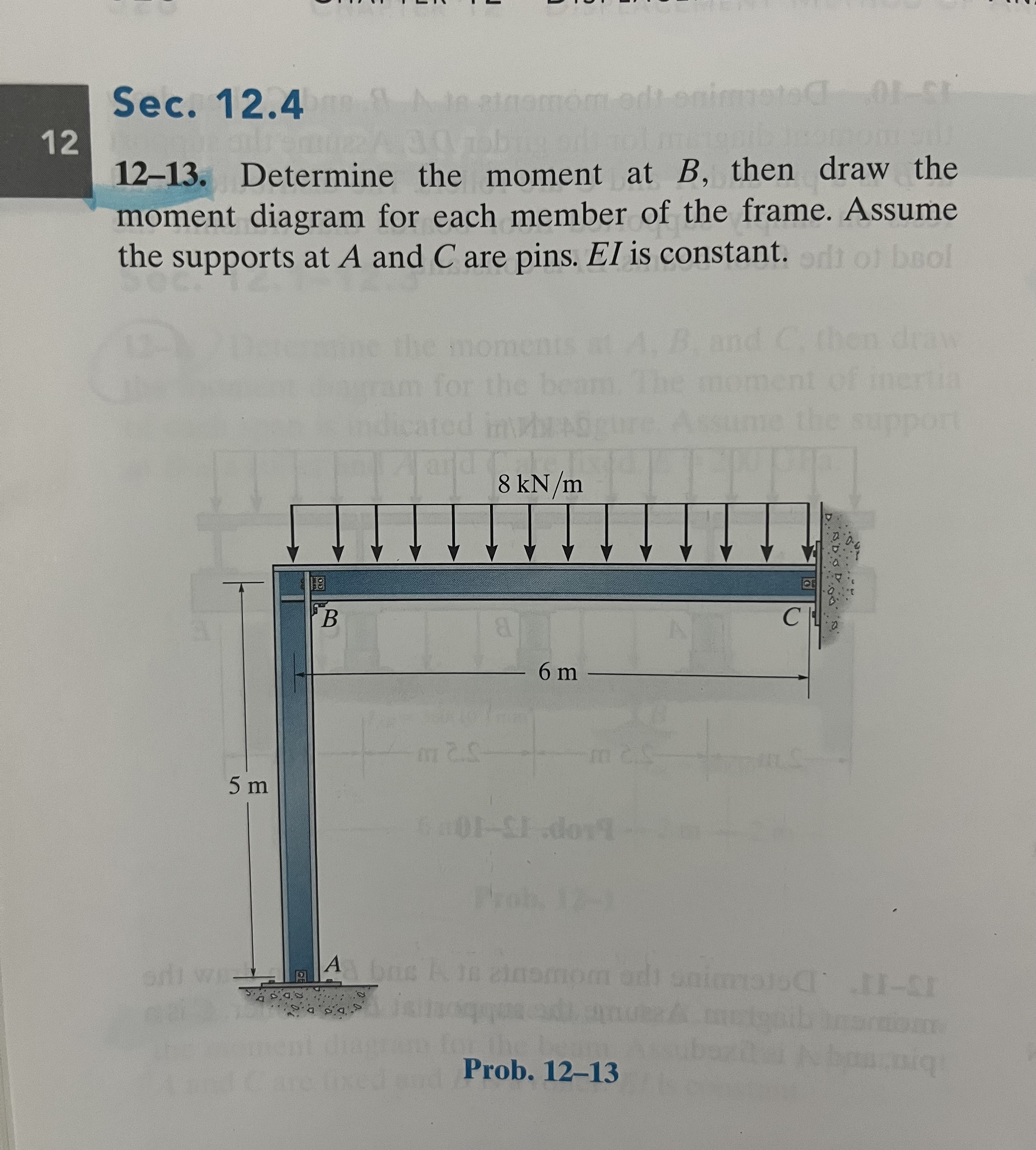 1 2 Sec. 1 2 . 4 1 2 - 1 3 . Determine the moment