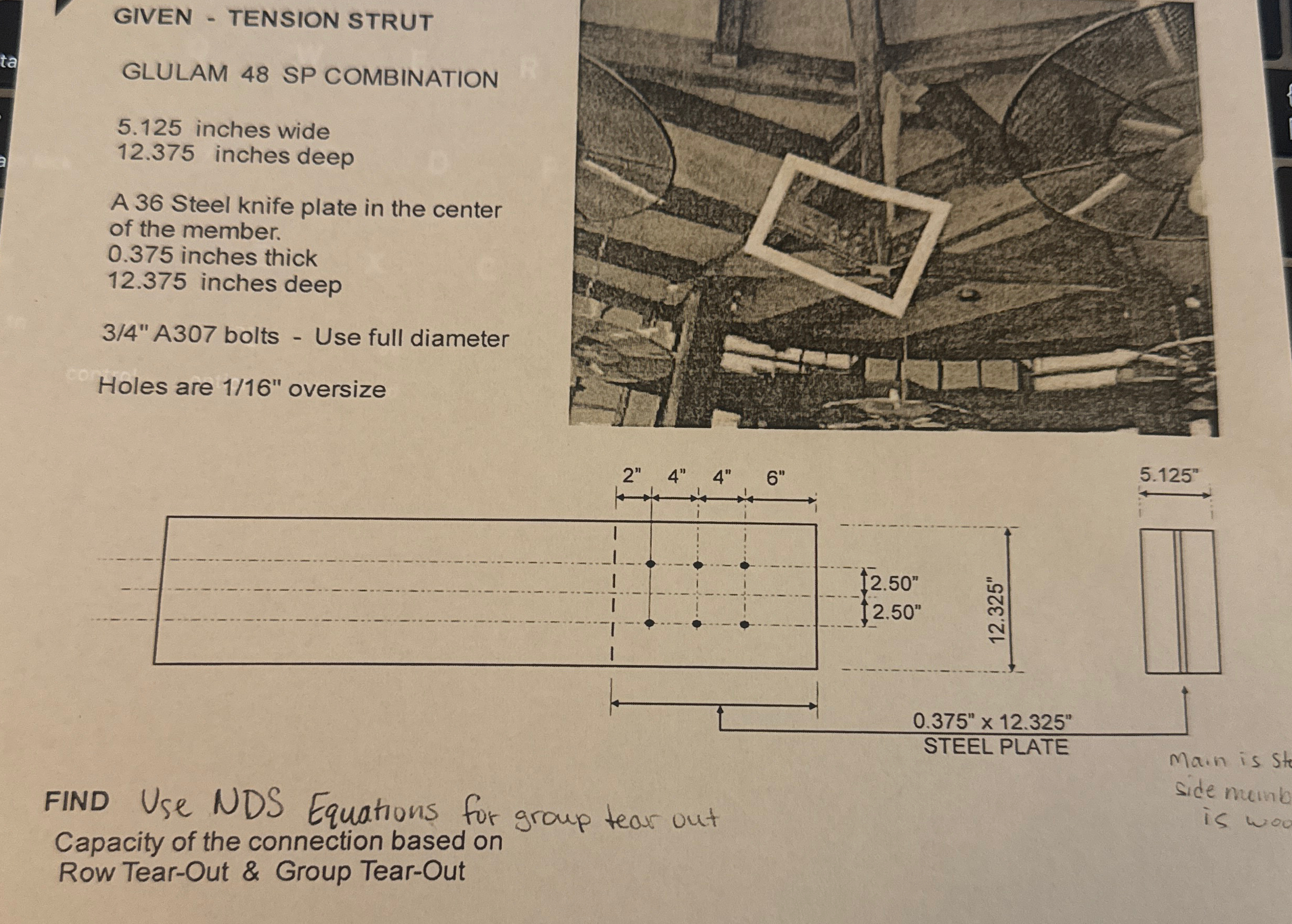 GIVEN - TENSION STRUT GLULAM 4 8 SP COMBINATION 5