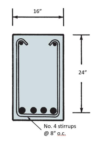 Determine the design shear capacity ( \ Phi Vn )