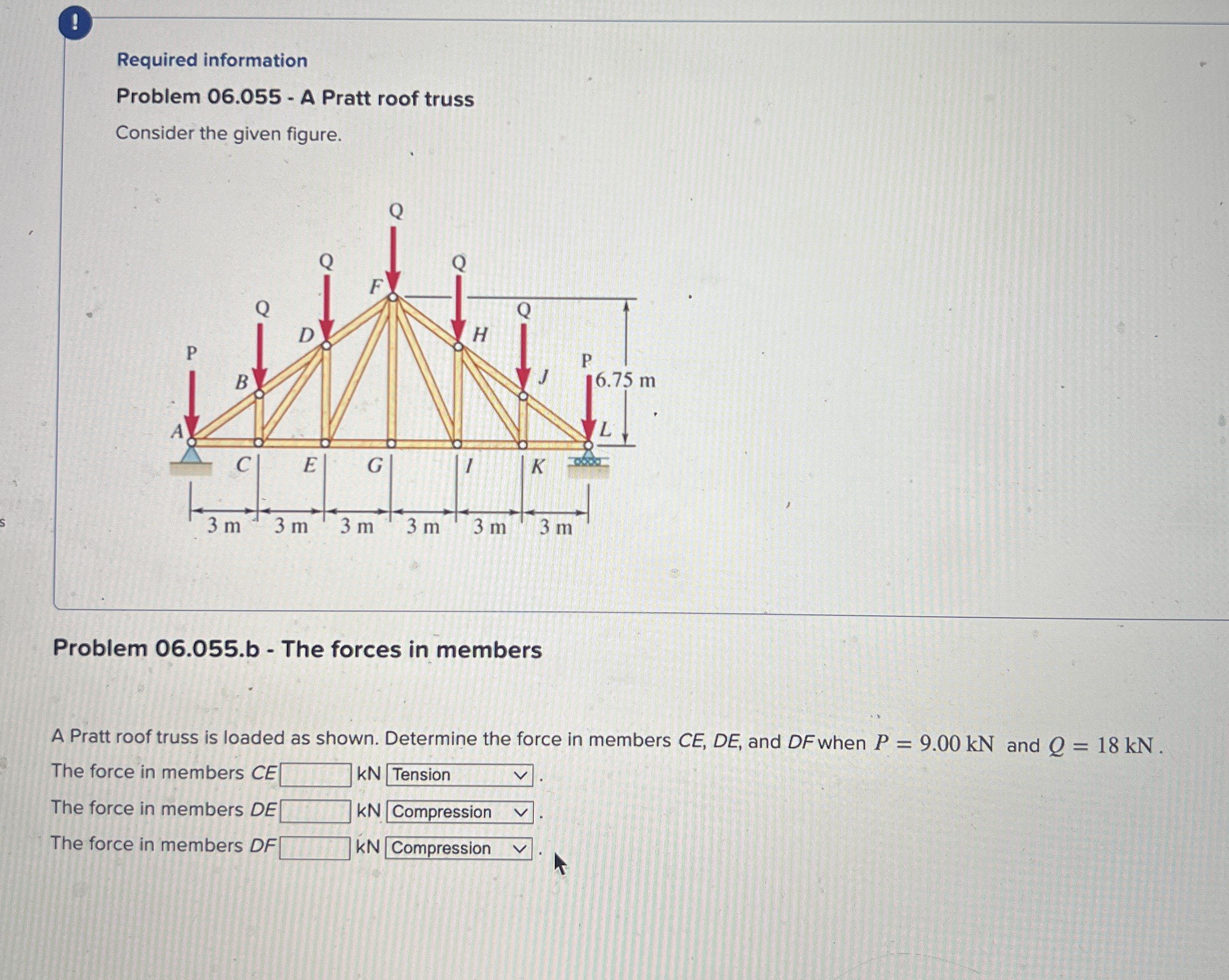 ! Required information Problem 0 6 . 0 5 5 - A