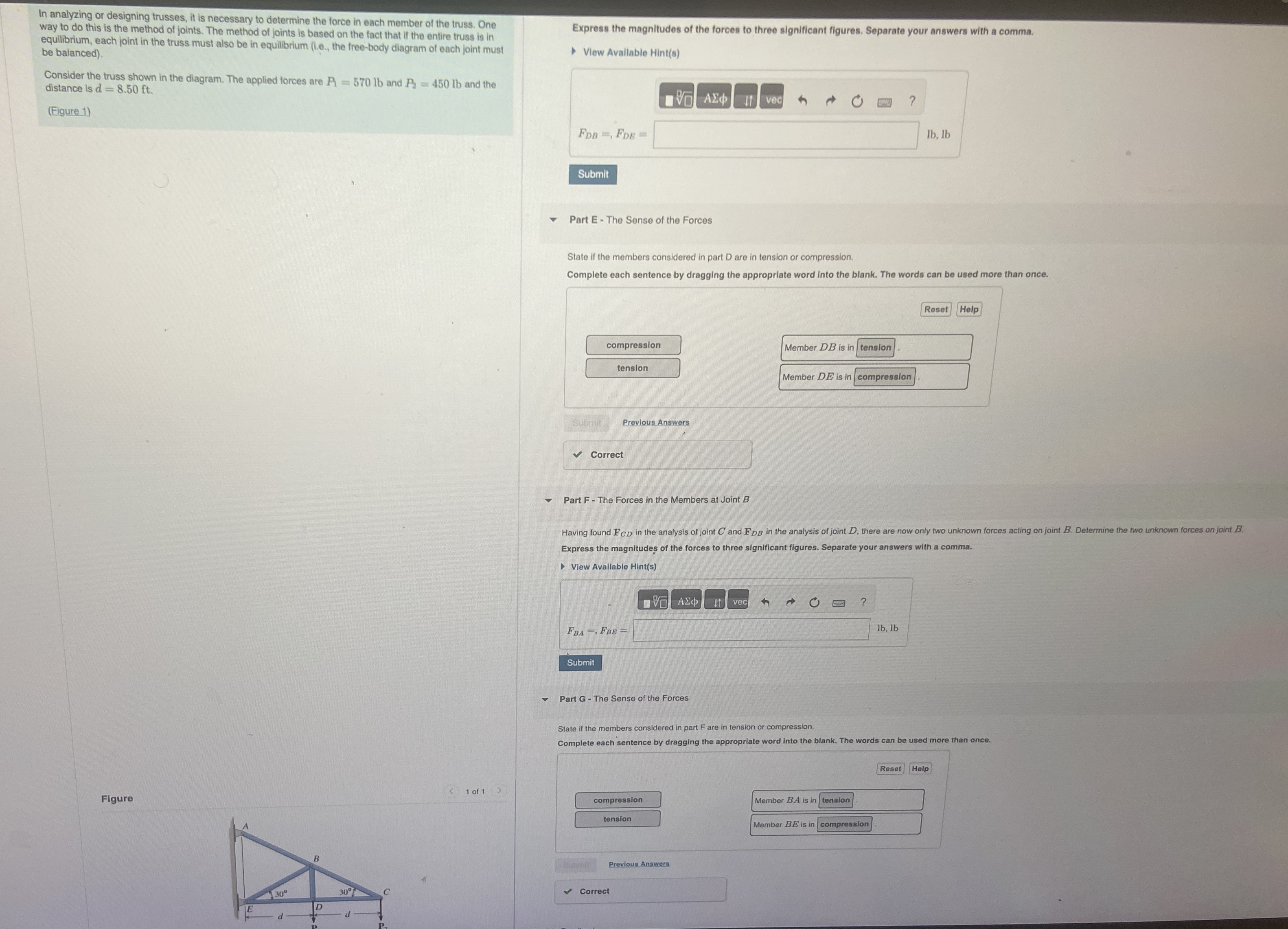 How to solve In analyzing or designing trusses,