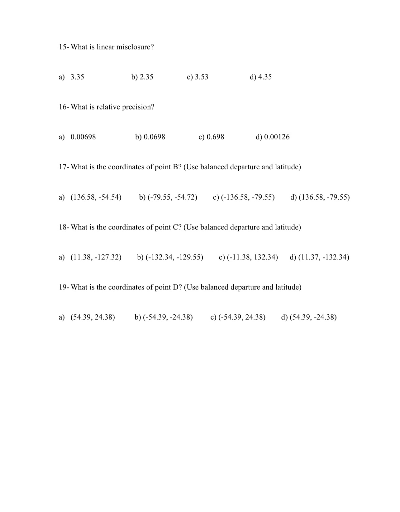 1 5 - What is linear misclosure? a ) 3 . 3 5 b )