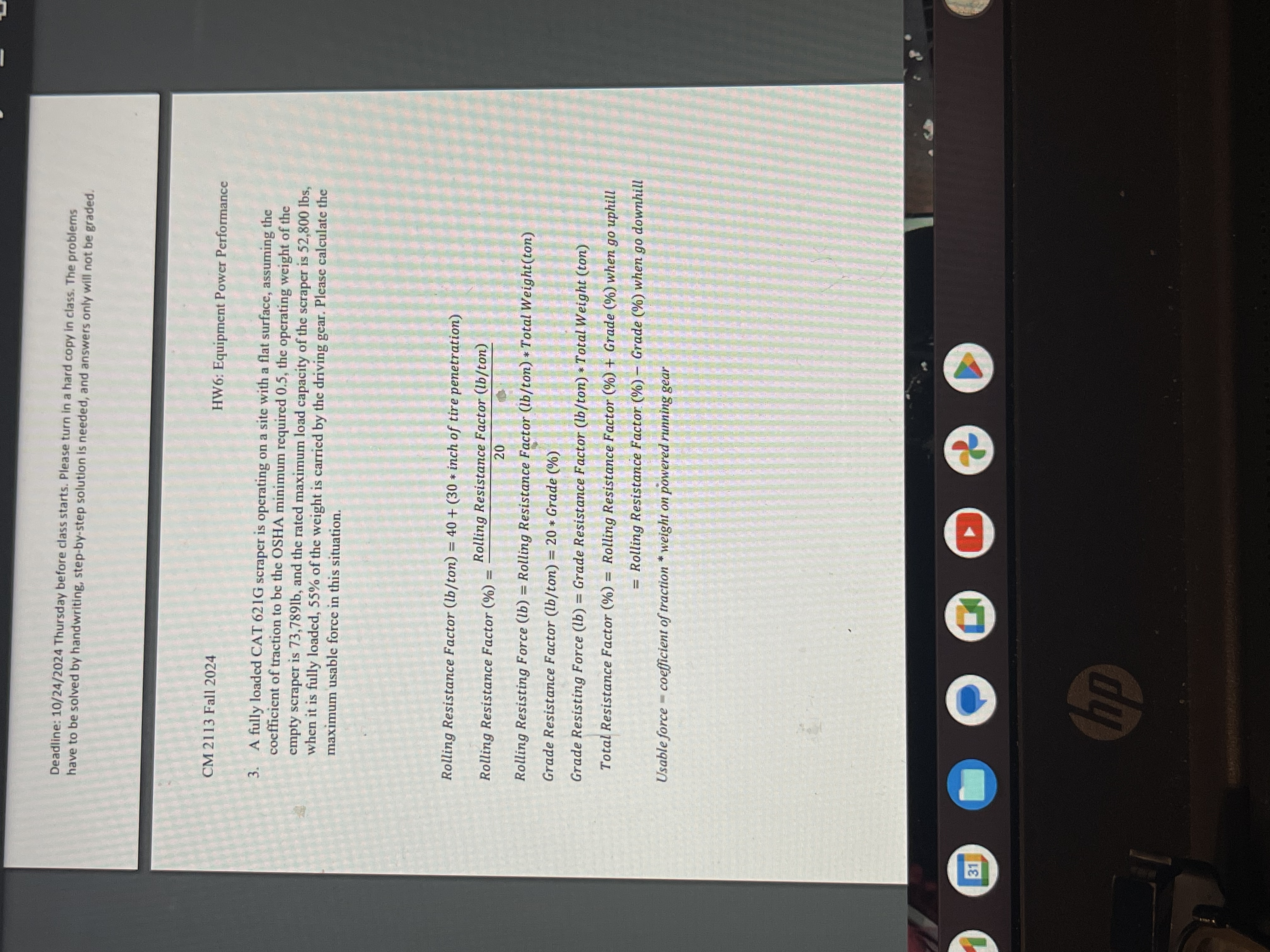 Deadline: 1 0 / 2 4 / 2 0 2 4 Thursday before