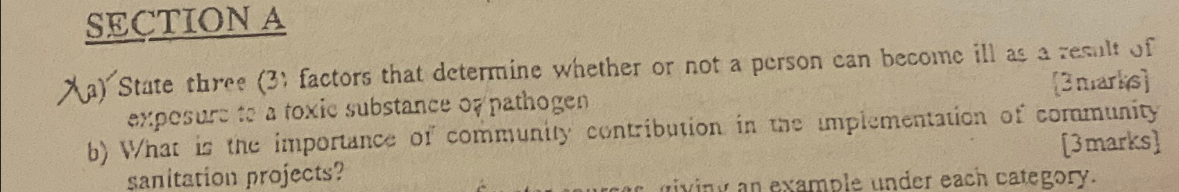 SECTIONA x 0 ) 'Stute three ( 3 : factors that