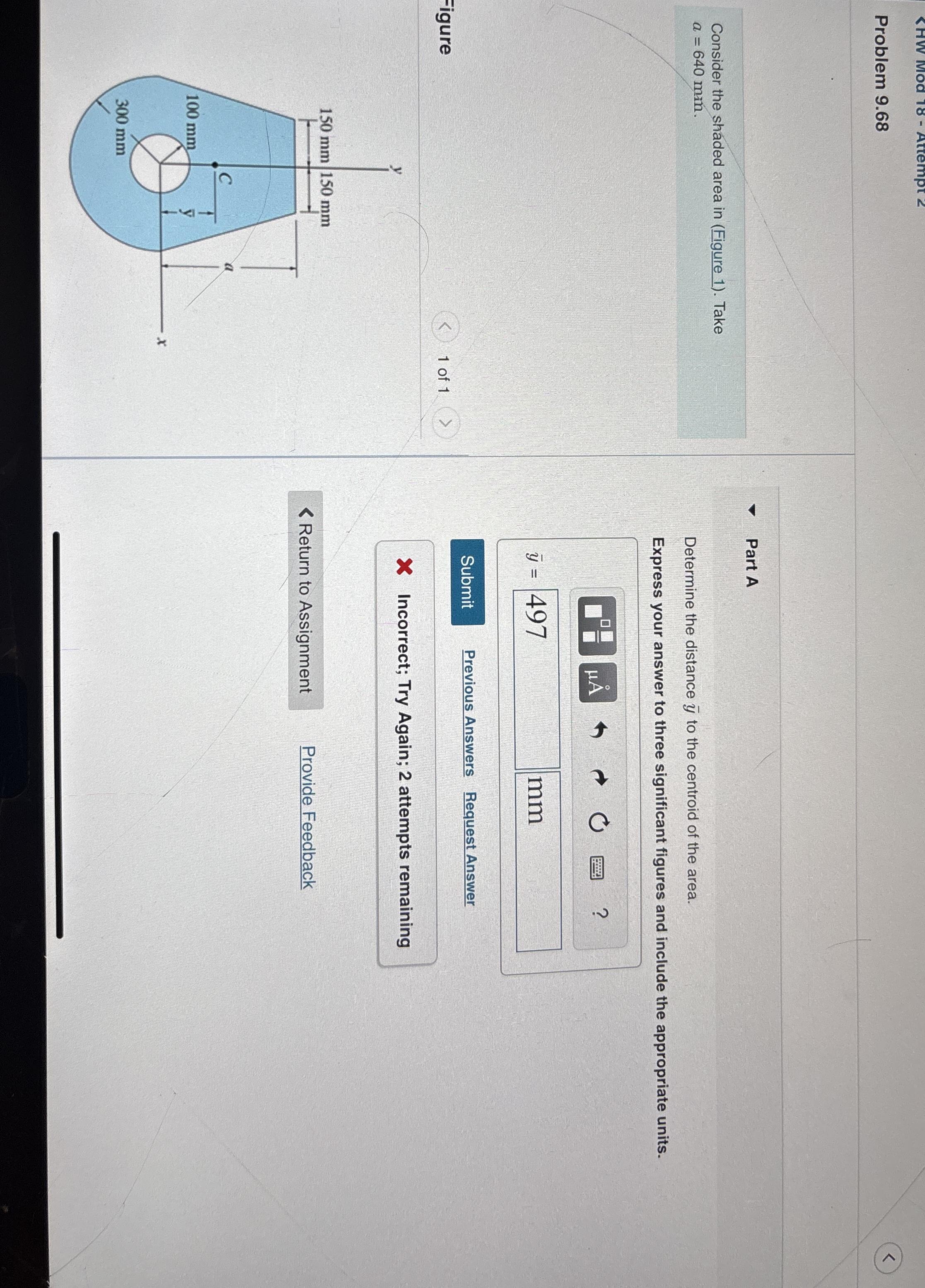 Problem 9 . 6 8 Consider the shaded area in (