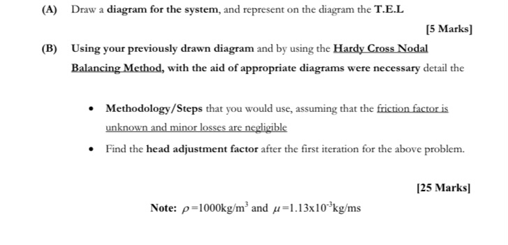 ( A ) Draw a diagram for the system, and
