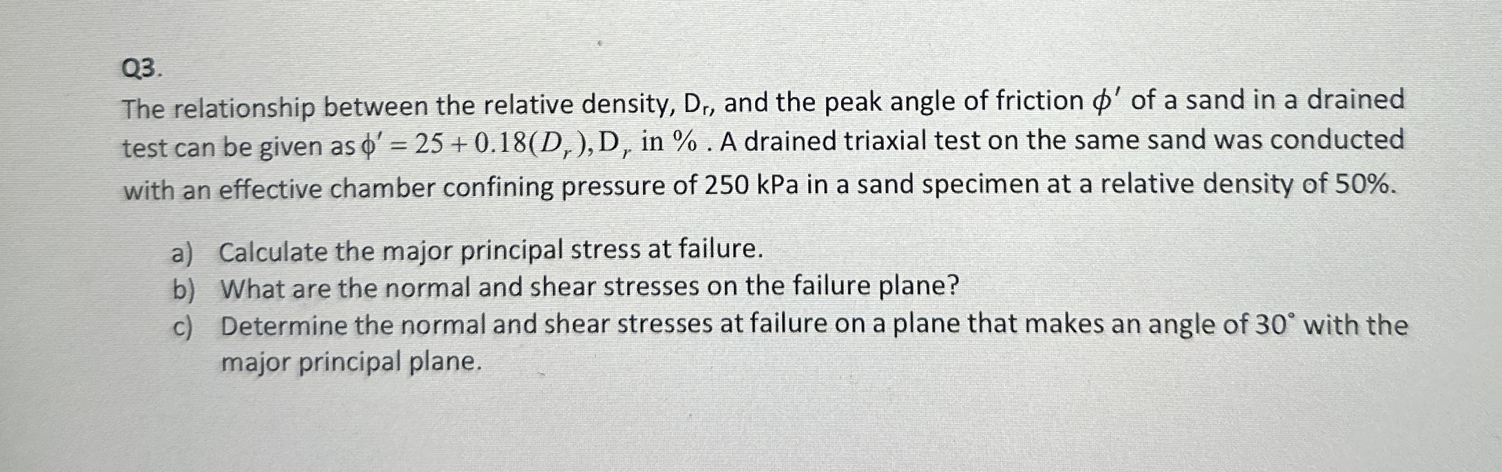 Q 3 . The relationship between the relative