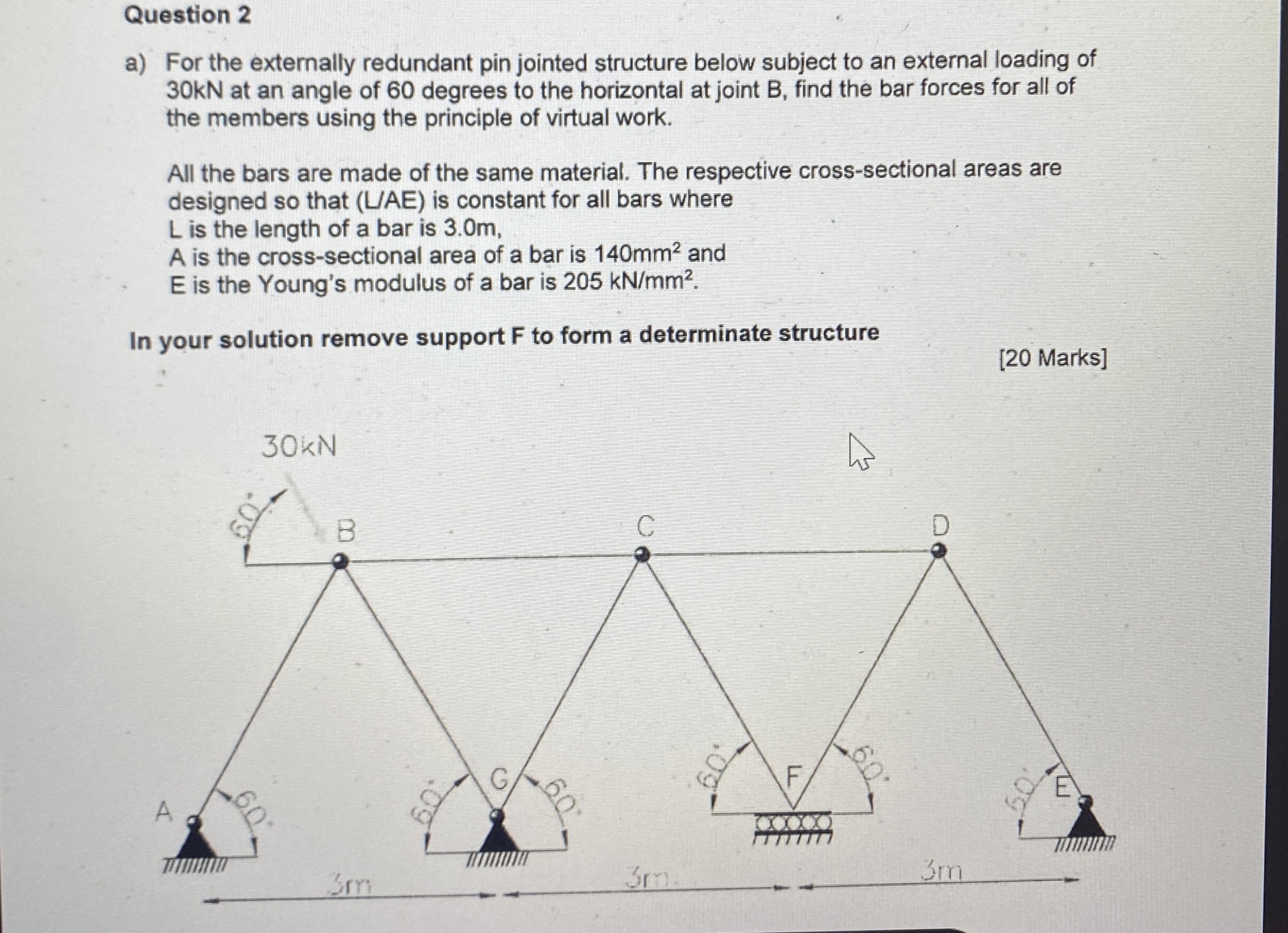Question 2 a ) For the externally redundant pin