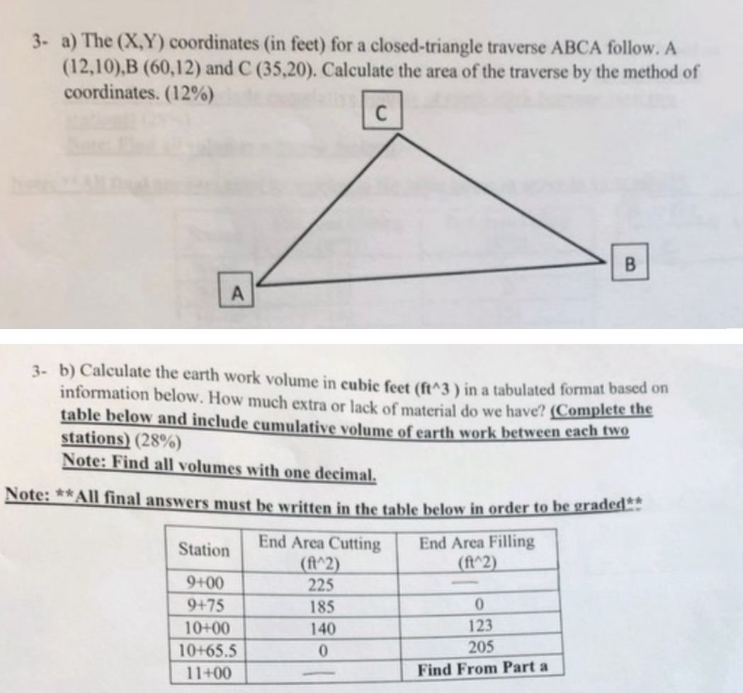 Need help solving both parts,,,,, 3 - b )