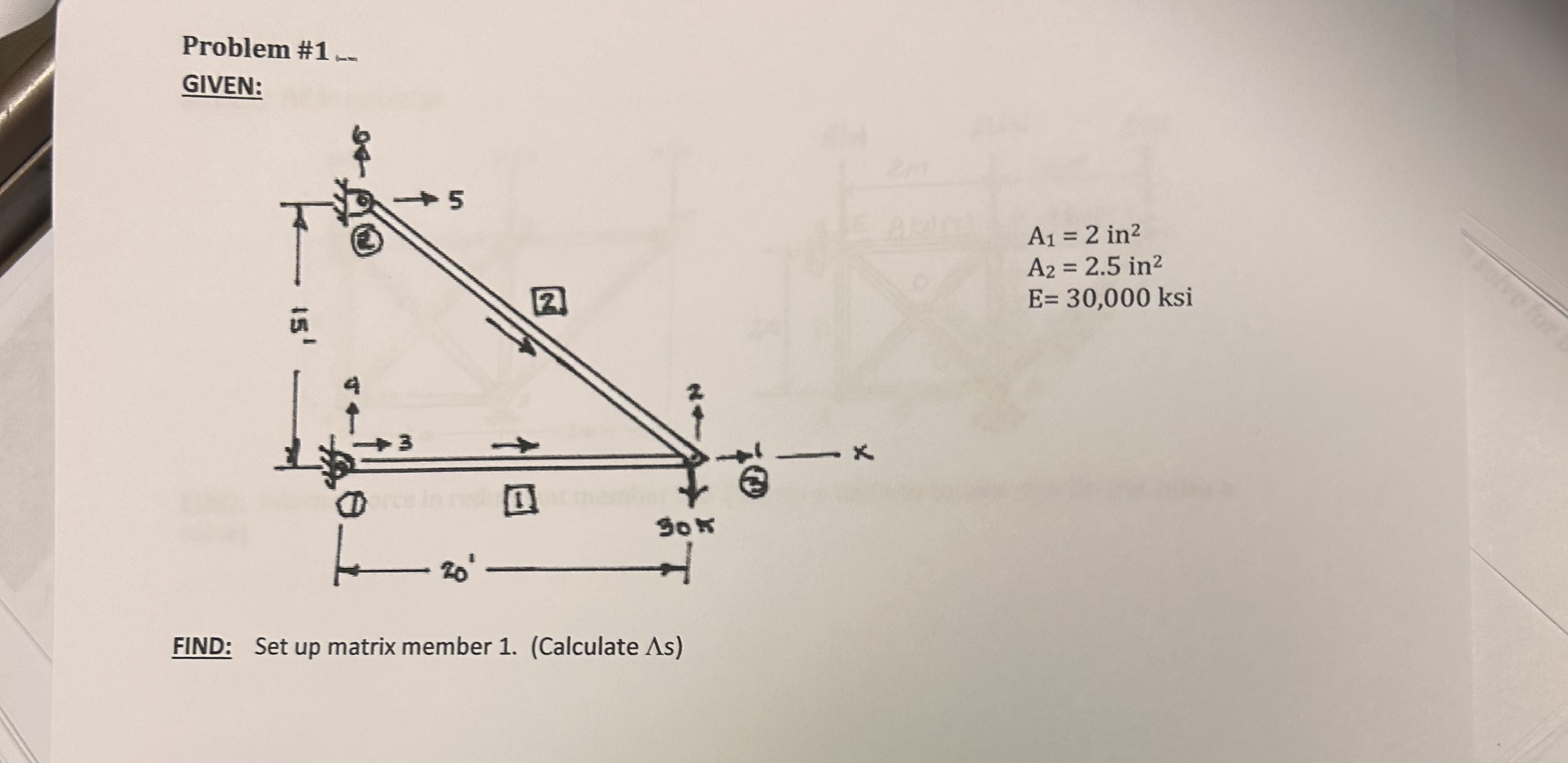 Problem # 1 - GIVEN: A 1 = 2 i n 2 A 2 = 2 . 5 i