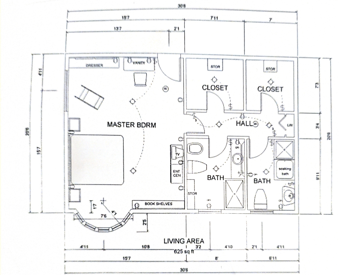 3 0 % Note Floor to ceiling height = 9 ' Floor