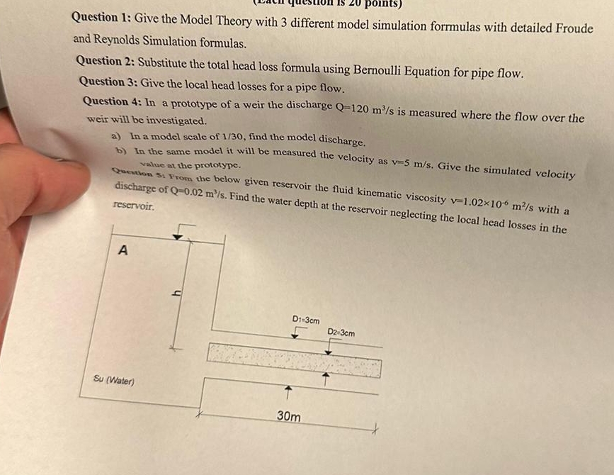 Question 1 : Give the Model Theory with 3