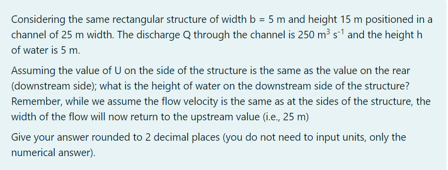 Considering the same rectangular structure of