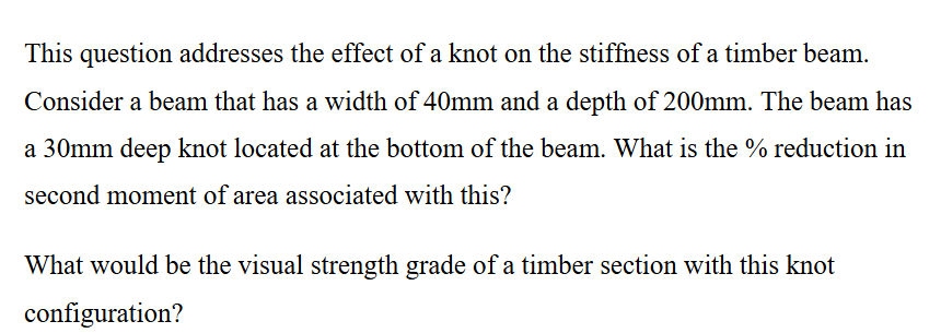 ( * NOTE that with only one knot, and we need to