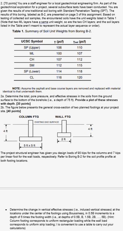 2 . [ 7 0 points ] You are a staff engineer for a