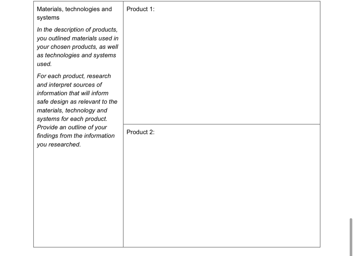 \ table [ [ \ table [ [ Materials , technologies