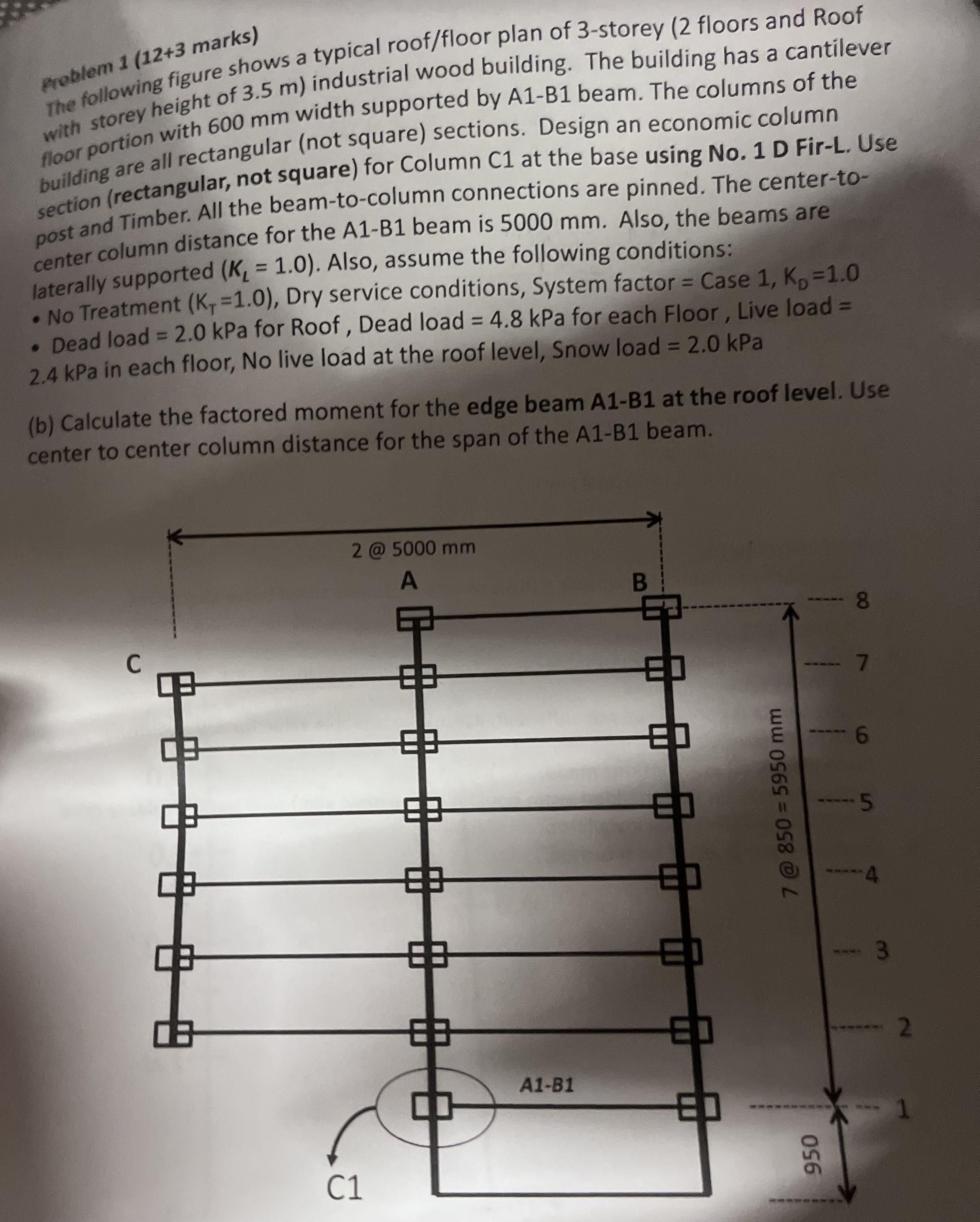peblem 1 ( \ ( 1 2 + 3 \ ) marks ) The following